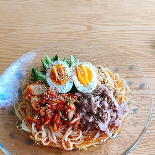 夏にぴったり！そうめんのビビン麺風